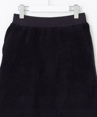 23区GOLF セットアップ可【WOMEN】ストレッチモール ニット スカート ネイビー系