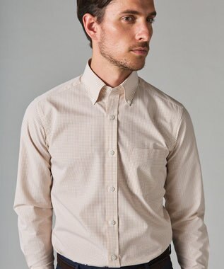 GOTAIRIKU 【形態安定】PREMIUMPLEATS_ボタンダウン 通年ドレスシャツ ベージュ系4