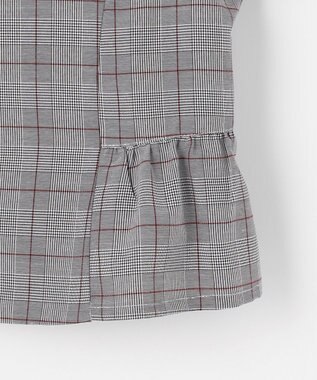 組曲 KIDS 【150-170㎝】グレンチェックジャケット＆プリーツワンピース セット ネイビー×チェック系