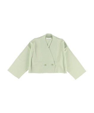 Green Parks ショート丈ミラノリブカーディガン Mint