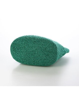 UNBILLION カシュカシュ cachecache / メタリックコード柄編みトートバッグ グリーン