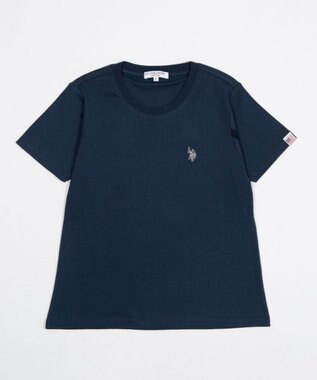 WEGO 【SMLサイズ展開】U.S. POLO ASSN.別注コンパクトTシャツ ネイビー