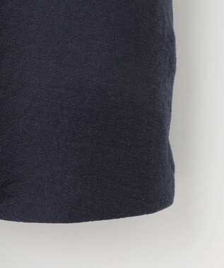 #Newans 【金子綾さんインスタライブご紹介アイテム】（前後着用可能）ピンタックシアーブラウス ネイビー