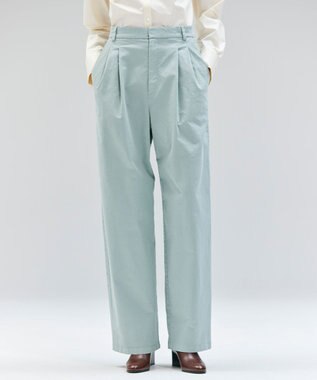 【洗える・Oggi 11月号掲載】HAMLIN / コットンストレッチ2タックワイドパンツ