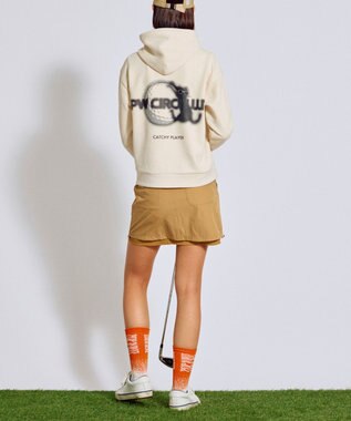 PW CIRCULUS 【蓄熱裏地】【WOMEN】バイカラースカート ゴルフウェア レディース ベージュ系