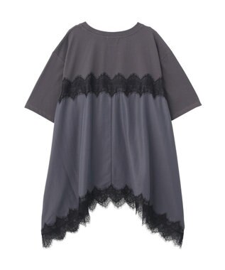 Green Parks レースキャミドッキングプルオーバー Gray