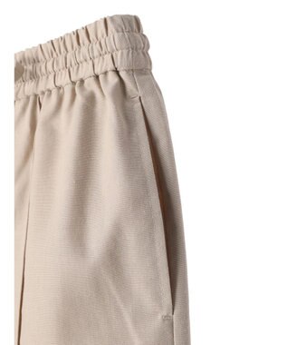 Green Parks 綿麻混イージーワイドパンツ Light Beige