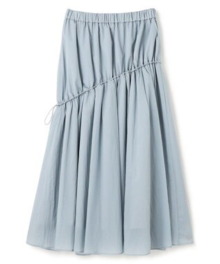 uncrave シアープルーフナイロン ドローコードスカート サックス