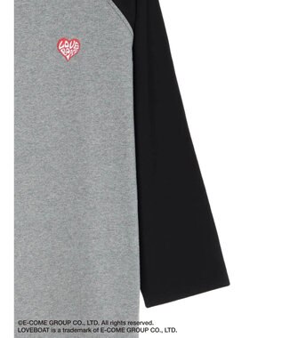 Green Parks ■別注　ＬＯＶＥ　ＢＯＡＴ　ラグランワンピース Gray