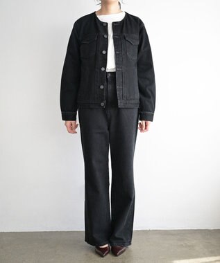 woadblue ＜坪田あさみさんコラボ＞SALUU サルーノアール /デニムパンツ ブラック BLACK