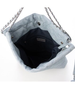 UNBILLION 【テレビ ドラマ着用アイテム】カシュカシュ cachecache / デニム風チェーンバッグ ブルー