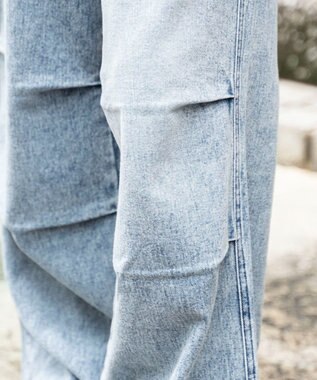 WEGO デニムパラシュートパンツ デニム中濃加工色