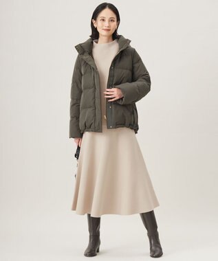 自由区 【セットアップ対応・洗える】ウールミラノニット スカート ベージュ