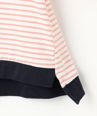 組曲 KIDS 【90-100㎝】リボンボーダー トップス ピンク系1