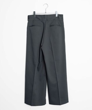 WEGO 【ユニセックス着用ITEM】ワイドストレートスラックス ダークグレー