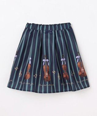 ANY KIDS メロディスカート ネイビー×バイオリン