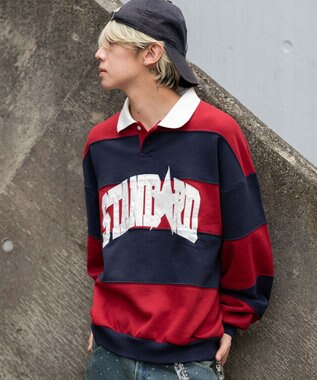 WEGO 【ユニセックス着用ITEM】カレッジロゴラガースウェット ワイン