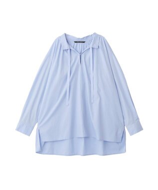 YECCA VECCA タイプライタースキッパーオーバーシャツ Sax