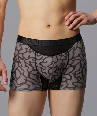 WACOAL MEN ボクサーパンツ 風が通ってムレ軽減。 ダブルエアスルータイプ 吸汗速乾 前閉じ GT3910 /ブロス バイ ワコールメン シナモンブラウン