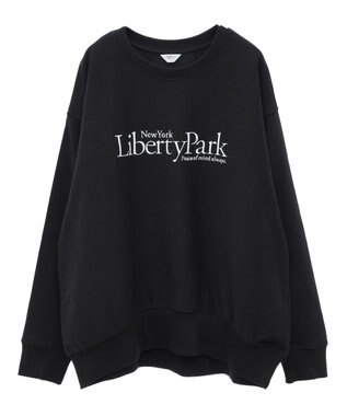 AMERICAN HOLIC Ｌｉｂｅｒｔｙ　Ｐａｒｋ刺繍スウェット① Black