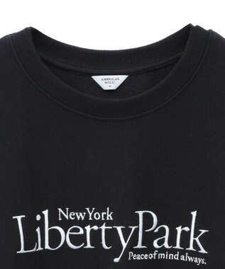 AMERICAN HOLIC Ｌｉｂｅｒｔｙ　Ｐａｒｋ刺繍スウェット① Black