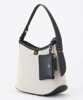 J.PRESS LADIES 【2way】キャンバス ショルダー バッグ ブラック系