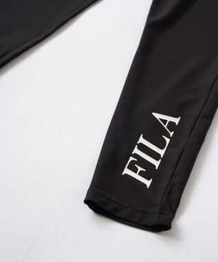 OP／FILA 【FILA】レギンス ブラック×ホワイト
