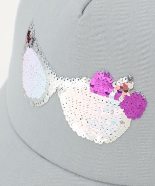 ANY KIDS ミラクルスパンコールメッシュキャップ サックスブルー×サングラス