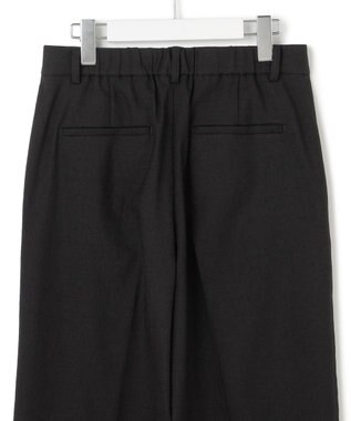23区 【洗える/セットアップ対応】アイアスマットストレッチ セミワイド パンツ ブラック系