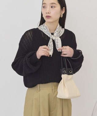 AMERICAN HOLIC ルーズニットプルオーバー Black