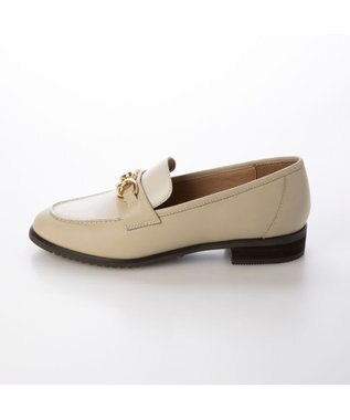 ing <ing>チェーンモチーフローファー アイボリーコンビ