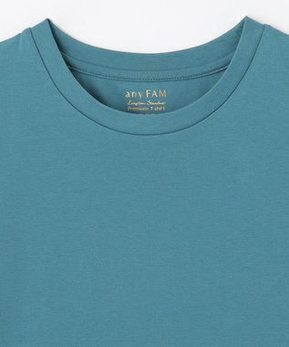 ANY 【抗菌・防臭】プレミアムベーシックノースリーブ Tシャツ ターコイズ