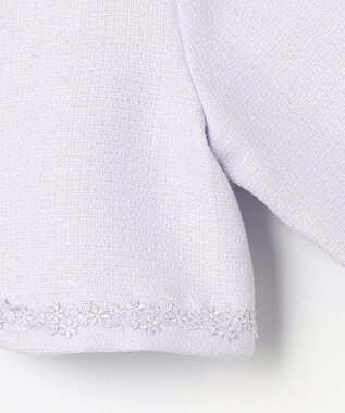 ANY KIDS ノーカラー ボレロジャケット ラベンダー