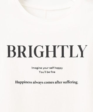 Feroux フレンチスリーブロゴプリント Tシャツ ホワイト系