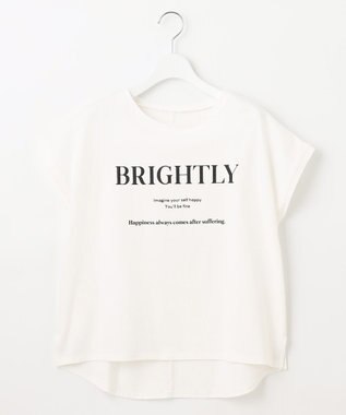 Feroux フレンチスリーブロゴプリント Tシャツ ホワイト系