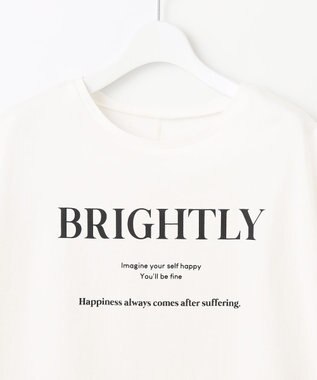 Feroux フレンチスリーブロゴプリント Tシャツ ホワイト系