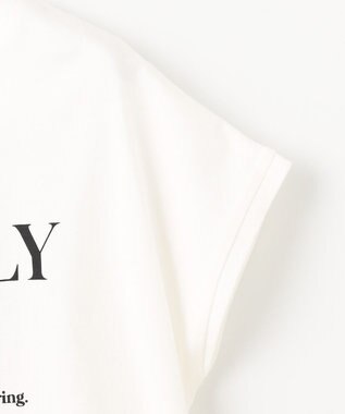 Feroux フレンチスリーブロゴプリント Tシャツ ホワイト系