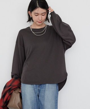 AMERICAN HOLIC 袖ボリュームカットプルオーバー Charcoal Gray