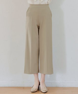 Tiaclasse 【日本製・洗える・接触冷感・吸水速乾・UVカット】サーラドライ・ワイドパンツ ベージュ