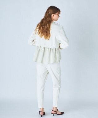 OP／FILA 【ocean pacific】らくティブ/異素材ミックスダンボールプルオーバー ベージュ