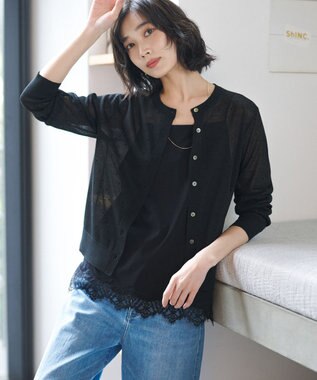 23区 S 【見上愛さん着用/Oggi・VERY掲載/接触冷感】23区DENIM サマー ストレート ワイド パンツ スカイブルー系