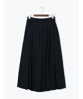 Te chichi フラッフィーツイルタックフレアスカート ネイビー