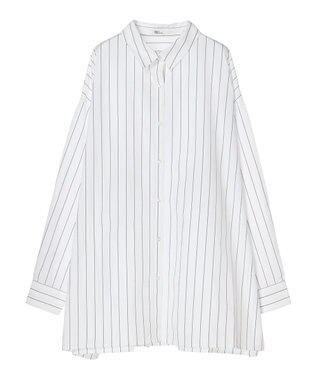 CRAFT STANDARD BOUTIQUE イージーケアオーバーシャツ Stripe White