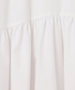 #Newans フレアヘムシャツワンピース ホワイト