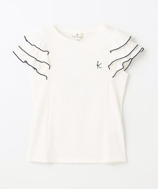 組曲 KIDS 【150-160㎝】メローメロー Tシャツ オフホワイト系