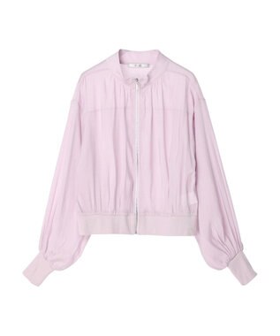 Green Parks Ｂ．シアーギャザーブルゾン Purple