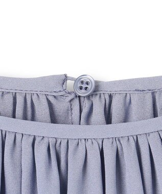 BEIGE， 【洗える】MUSCARI / ソフトシルクキャンディースリーブブラウス Antique Blue