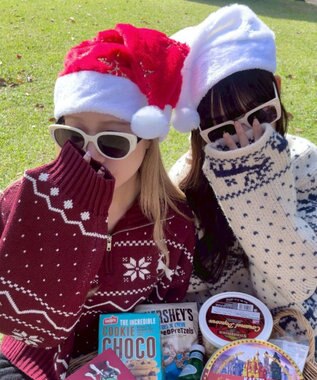 WEGO クリスマスデザインサンタ帽子 柄1