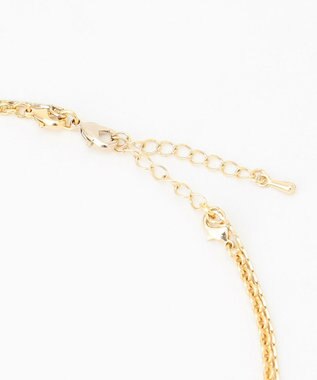 組曲 フラワービジューチェーンネックレス ゴールド系