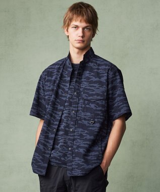 JOSEPH ABBOUD MOUNTAIN 【軽量/ストレッチ】メッシュサッカーカモ アウトドア シャツ